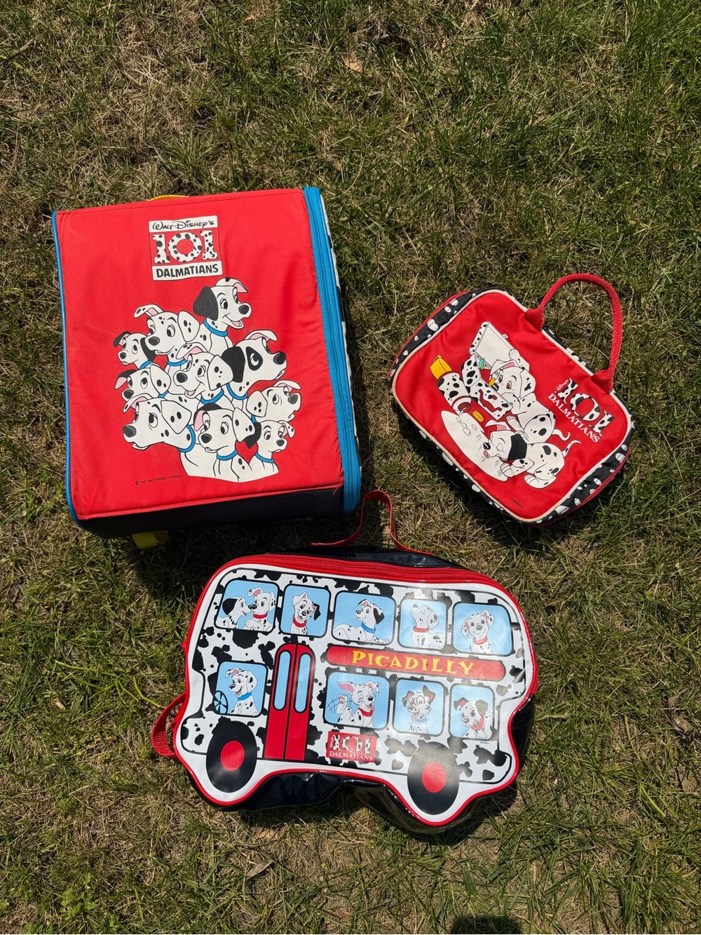 VTG 1990 Disney 101 Dalmatians Backpack Bundle